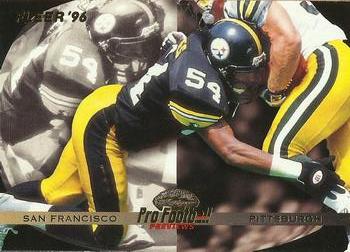 Donta Jones Pittsburgh Steelers 1996 Fleer NFL Pro Football Previews #196